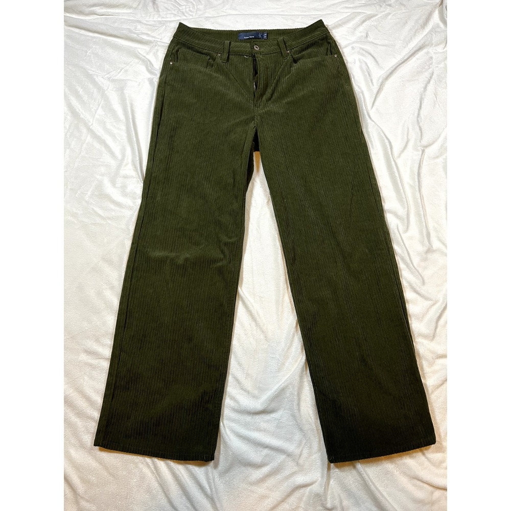 Indigo Rising Women Corduroy Pants Green Bootcut 11/30